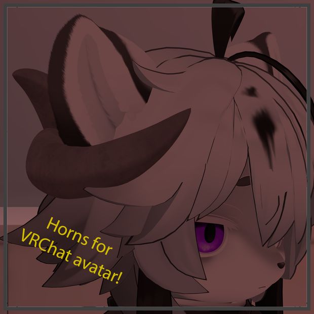 Horns for VRChat avatar-VRChatアバター用ホーン 《FREE》