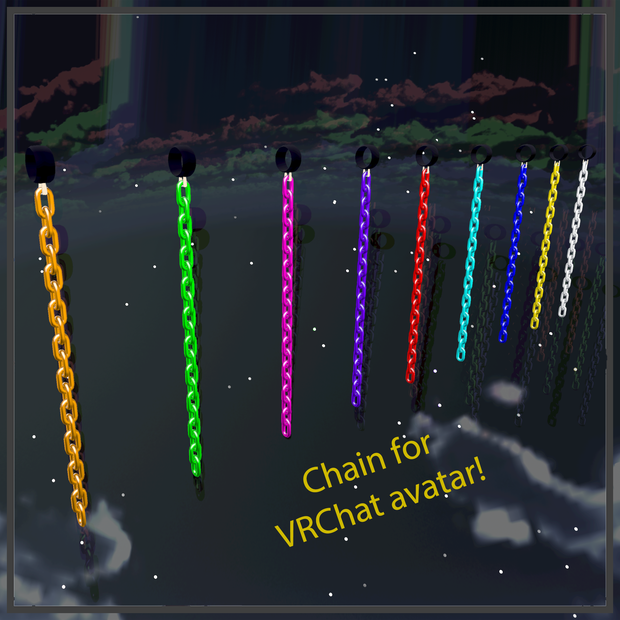 Chain V2 For VRChat avatar-VRChatアバター用チェーン 《FREE》