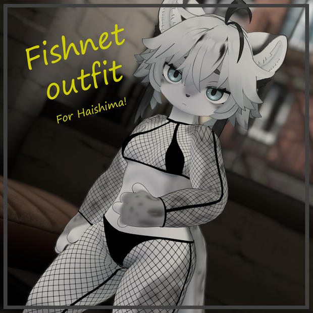 Haishima fishnet outfit - 灰島の網タイツ 《FREE》