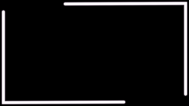 【動画素材】光る線フレーム -Glowing line frame-