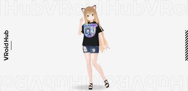 Nekoshift vtuber group fan shirt