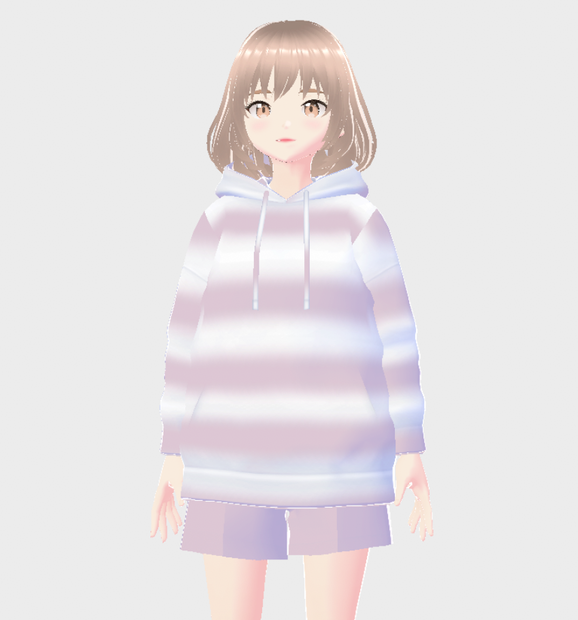 無料【VRoid】ジェラピケ風ルームウェア【オリジナル3Dアバター】vtuber　　vrc
