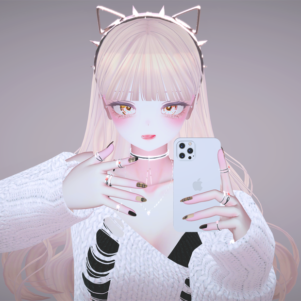 [SELESTIA] check nail&pedi art SET