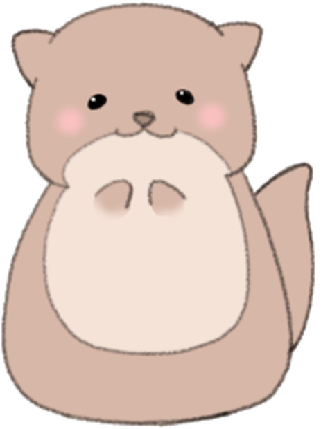動くカワウソ