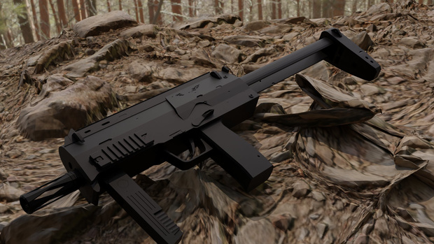 「3Dオブジェクト」(銃)MP7