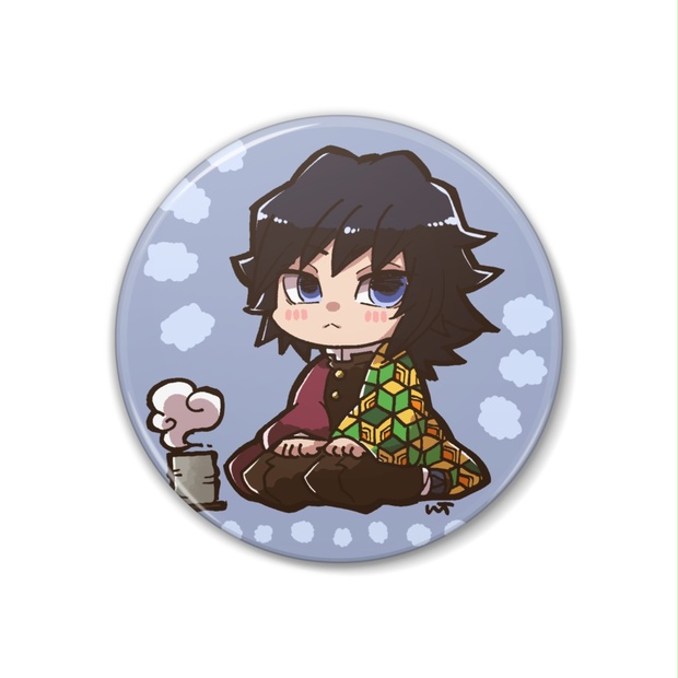 冨岡義勇 缶バッジ 冨岡義勇さんの小さな缶バッジ - watanuki41 - BOOTH