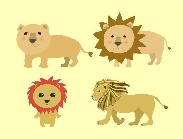 動物画像無料 トップ100 ライオン イラスト かわいい 手書き