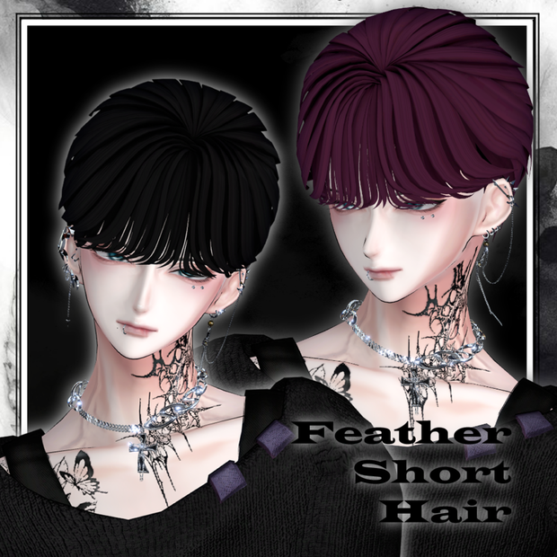✦Feather Short Hair 