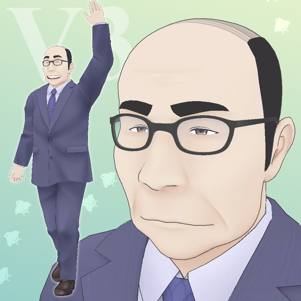 バーコードおじさんV3　/　オリジナル3Dモデル