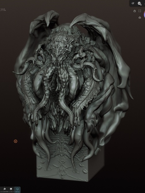 クトゥルフ邪神像(WIP) - kuramoonn - BOOTH