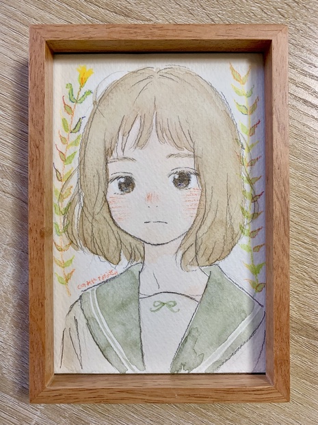 セーラー服ドローイング🍏原画 - ななせストア。 - Booth