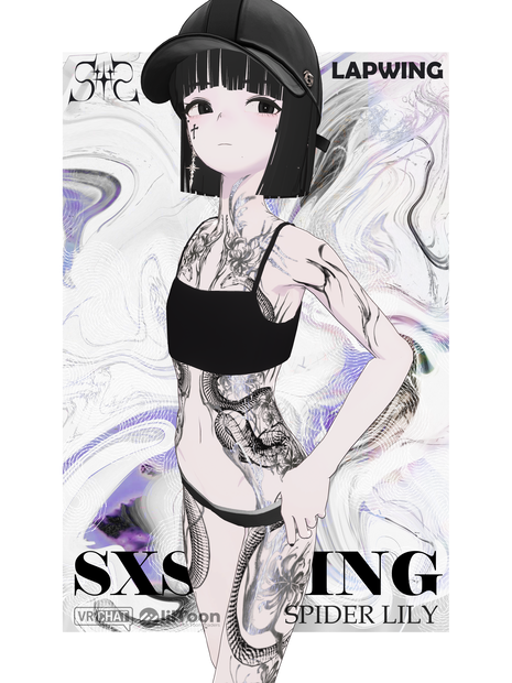 SpiderLily Tattoo Lapwing [4K Textures] * ヒガンバナのタトゥー *