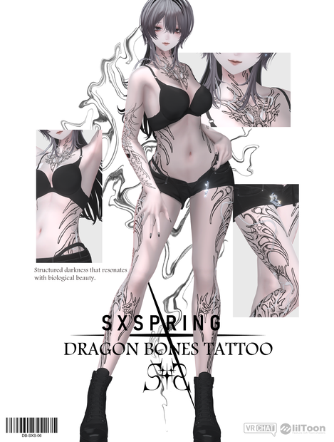 Dragon Bones 4K Tattoo Pack [20 AVATARS]