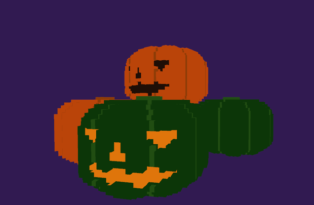 [無料][3Dモデル] Voxel_pumpkin [unitypackage]