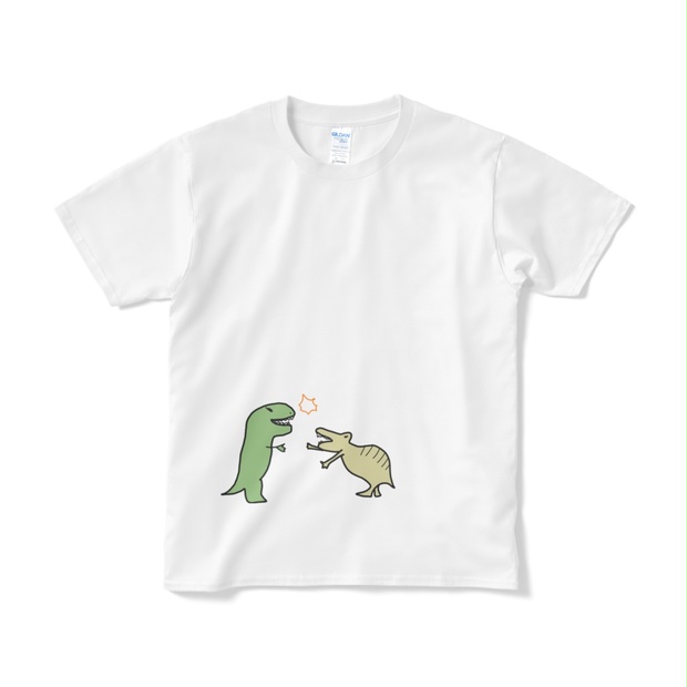 恐竜のけんかTシャツ(カラー) - ma-da-ko-room - BOOTH