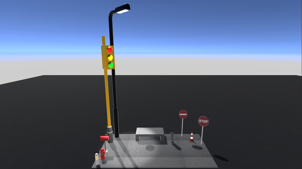 [VRChat/Unity] City Prop Kit - +10 Low Poly Urban Assets