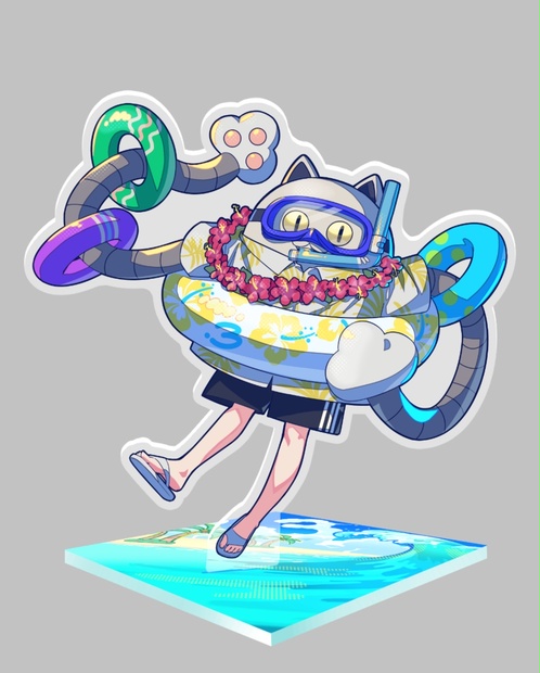 三周年記念イラストアクスタ【ニャンヤオチュー】 - 成人男性三人組