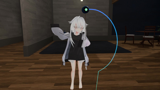 【VRChat向け】紐を掴めるヨーヨー 