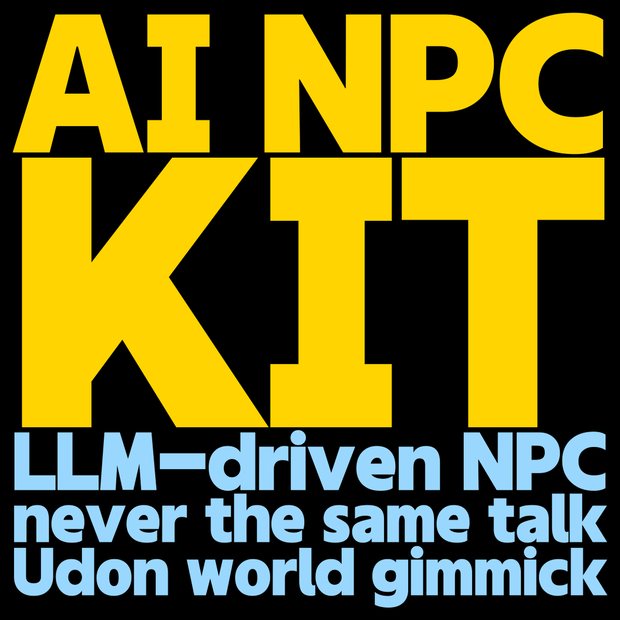 AI NPC Kit - A world NPC that never repeats a conversation (LLM dialogue, choice-based, Udon world gimmick)