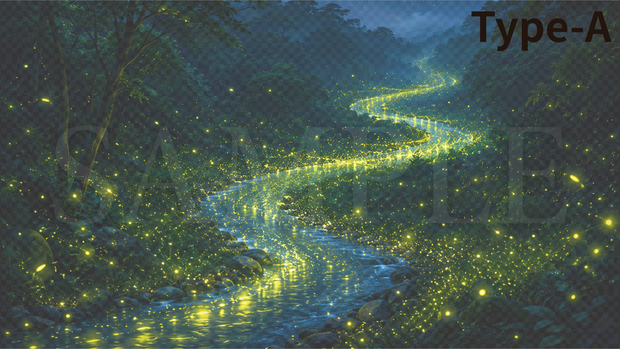 【背景素材】幻想的な日本の自然風景3選（ホタル・木漏れ日・月夜の竹林・配信用・MV背景）横長 [Mystical Japanese Nature Landscape Background]