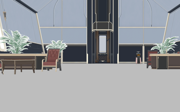 カフェ 3D , MMD PMX