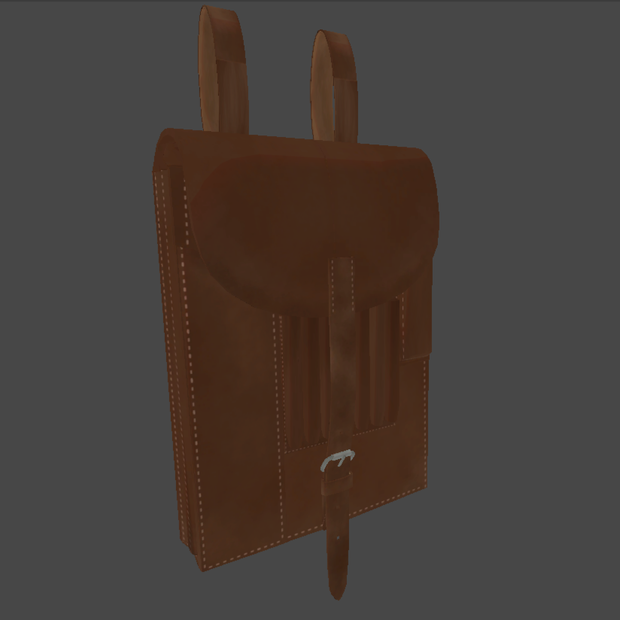 【VRChat想定】WW2ドイツ軍風 マップケース（茶革仕様）