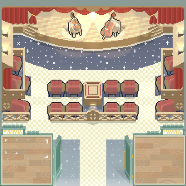 【ドット絵素材】コンサートホール