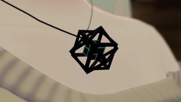 CubeCrystal Neckless (fbx, unitypackage)