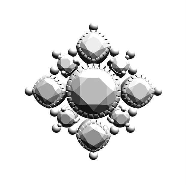 【3Dモデルデータ】ペンダント10【3D model, pendant10】