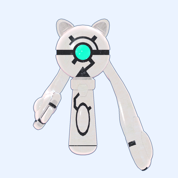 【無料】白塗りの案山子【VRChat想定3Dモデル】