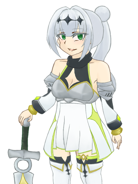 女騎士クロワちゃん立ち絵素材