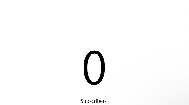 YouTube登録者カウンター0→1動画素材