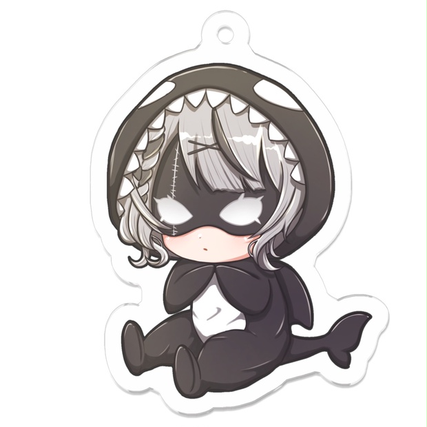 非公式〉沙花叉クロヱ 仮面 シャチ アクリルキーホルダー - えるすとあ