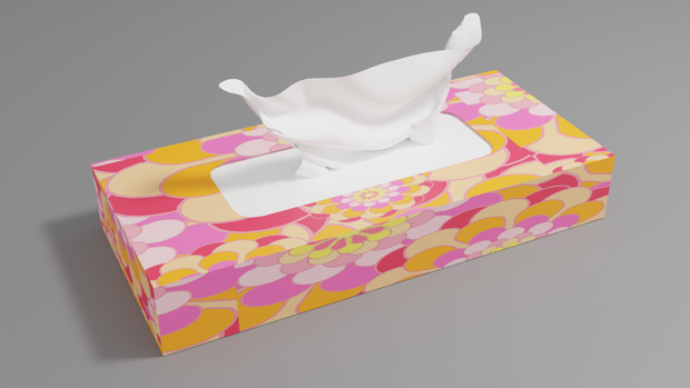 ティッシュの3Dモデル