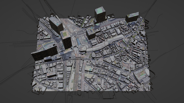 Tokyo Shibuya MAP 渋谷駅周辺マップ | 3D Model