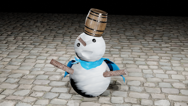 snowman 雪だるま | 3D Model