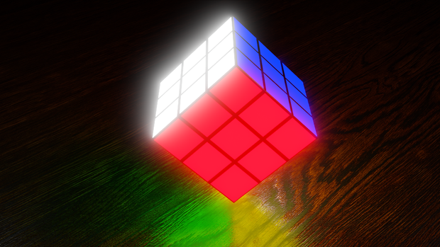 Luminous Rubik's Cube 光るルービックキューブ | 3D Model