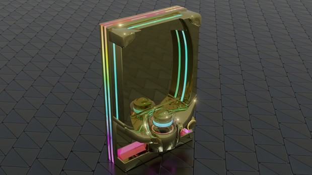 パチンコの3Dモデル(GOLD)