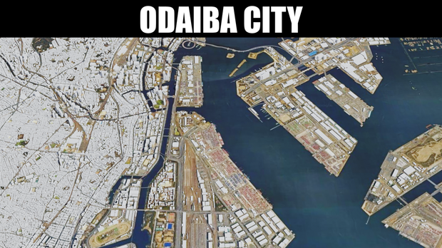 ODAIBA MAP お台場周辺 広域3Dマップ | 3D Model