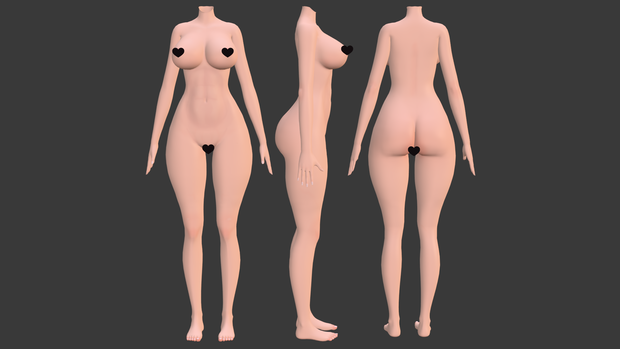 SayakiArt Female Body Base NSFW V1.3.2 / SFW V1.3.2