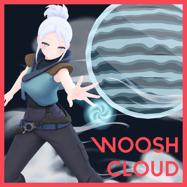 【VRChat／MA対応】WOOSH CLOUD｜手から放つトゥーン煙幕ギミック
