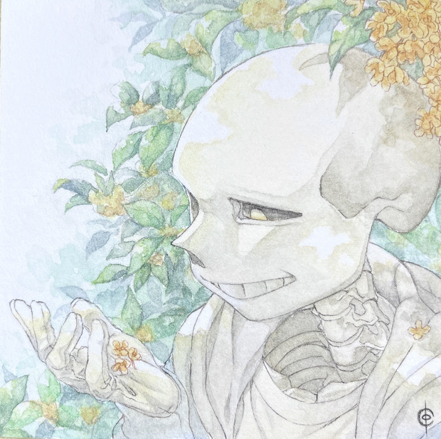 ミニ色紙　サンズ　金木犀