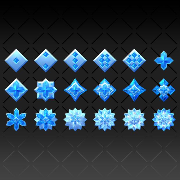 Ice badge | Icon material | 144x144pix