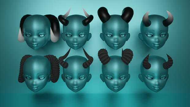 Horn Set - By Jana_Inh ♡
