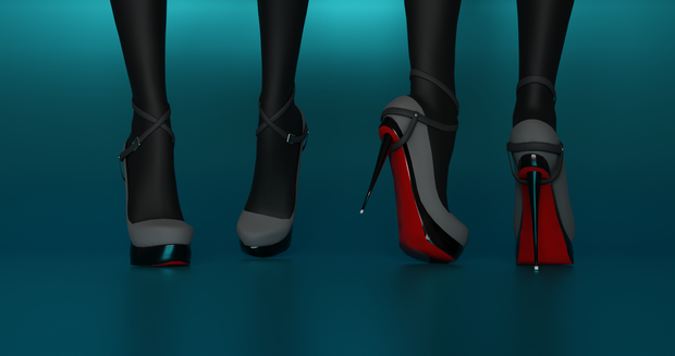 Strapped Heels - By Jana_Inh ♡