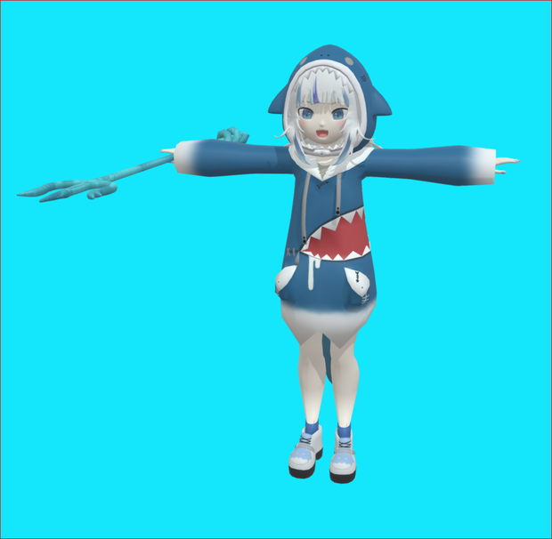 Gawr Gura girl vrchat vtuber 3D Models  Gawr Guraガールvrchat vtuber3Dモデル