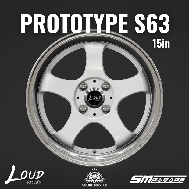 【CVS2向け】LoudRacing Prototype S63 アルミホイール3Dモデル【VRChat】