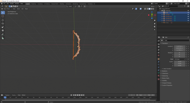3D Model Bow