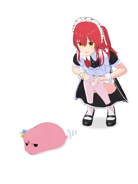 【無料】後藤ひとり(ツチノコ)の3Dモデル【ぼっち・ざ・ろっく！】