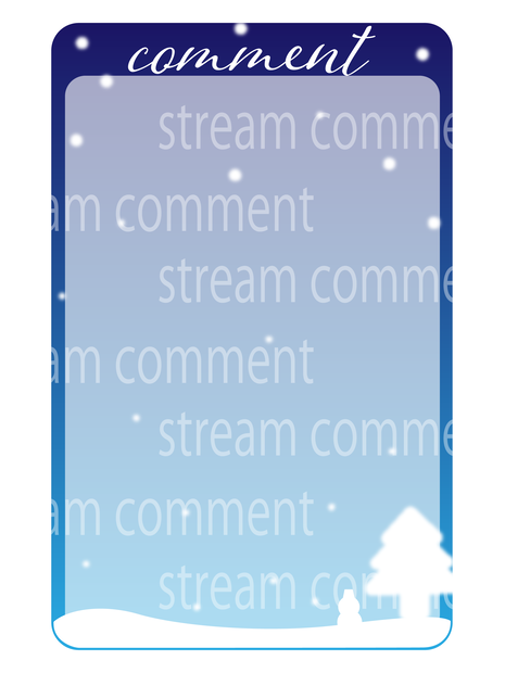 クリスマス用チャット背景